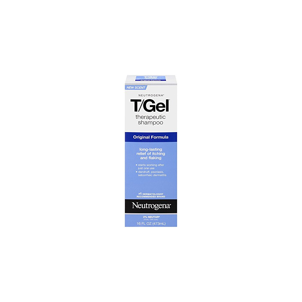 Neutrogena T/Gel Therapeutic Shampoo Original Formula 16 oz (Packs of 2)