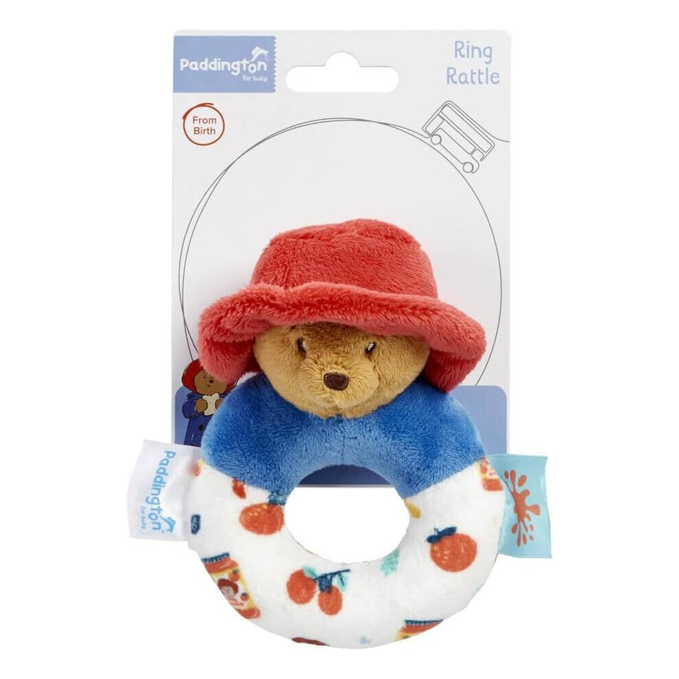 Rainbow Designs PA1356 Bear Paddington Baby Rattle