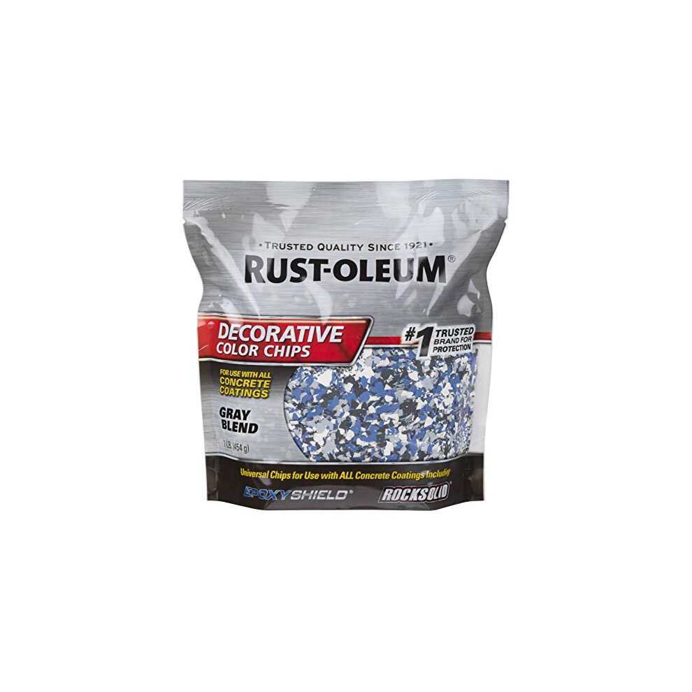 Rust-Oleum 301359 Decorative Color Chips  Gray Blend  1lb