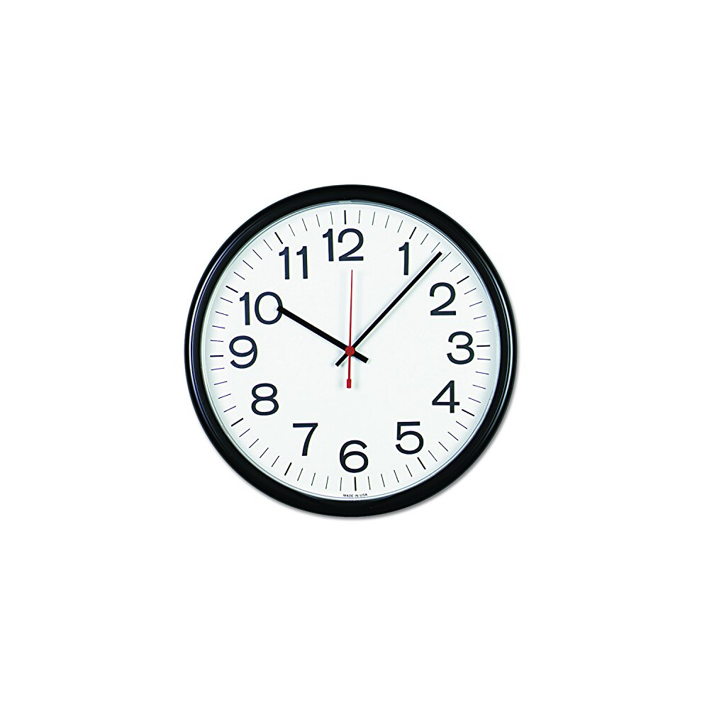 Universal 11381 Indoor/Outdoor Clock  13 1/2""  Black