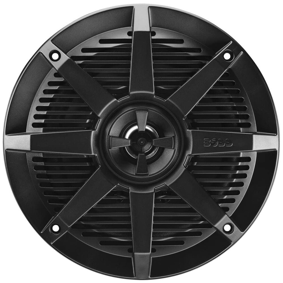 Boss Audio Systems Mr62b 200 Watt Per Pair 6.5 Inch Full Range 2 Way Weatherproof Marine Speakers Sold In Pairs Black 791489124447
