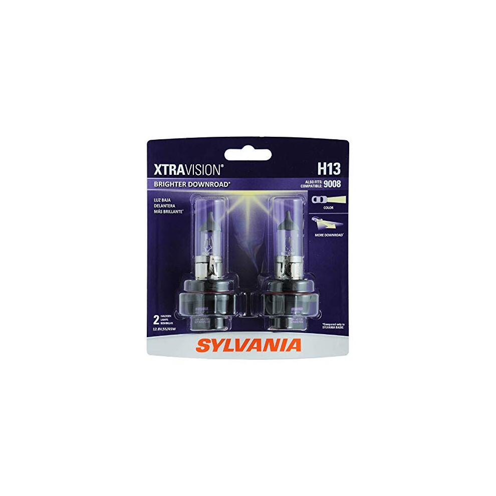 SYLVANIA H13 XtraVision Halogen Headlight Bulb  (Contains 2 Bulbs)