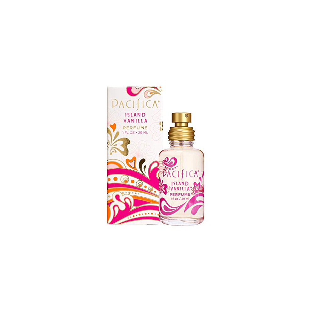 Pacifica Beauty Island Vanilla Spray Clean Fragrance Perfume  Made with Natural & Essential Oils  1 Fl Oz | Vegan + Cruelty Free | Phthalate-Free  Par