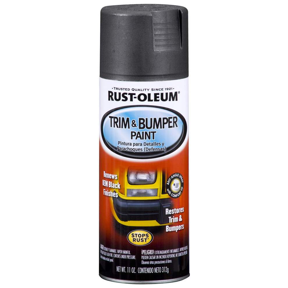 Rust-Oleum Black BlackRust-Oleum Automotive 251574 11-Ounce Trim and Bumper Spray  Matte  11 Ounce (Pack of 1)  Fl Oz