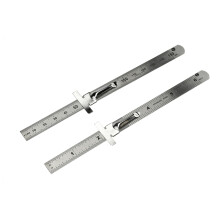 SE RVS SAE Metric Liniaal Set - Precisie Meetlint - Afneembare Clips - Set van 2 Stuks - 925PSR-2
