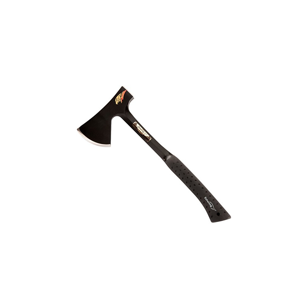 Estwing Special Edition Campers Axe - 16"" Hatchet with Forged Steel Construction & Shock Reduction Grip - E44ASE  Black-Special Edition