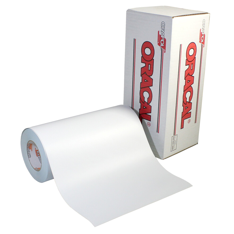 ORACAL 651 Permanent Matte Vinyl (12""x6FT Matte  White) (Original Version)