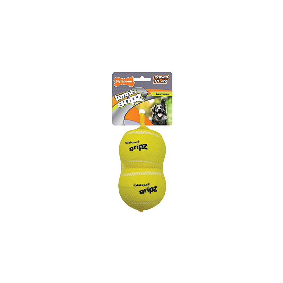 Nylabone Power Play Dog Tennis Ball Gripz Tennis Large (2 Count)