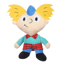Nickelodeon for Pets Hey Arnold Figure Plush Dog Toy 6 Inch Soft Fabric Small Dog Toy - Yellow Plush Dog Toy for All Dogs  90s Nickelodeon Toys from H