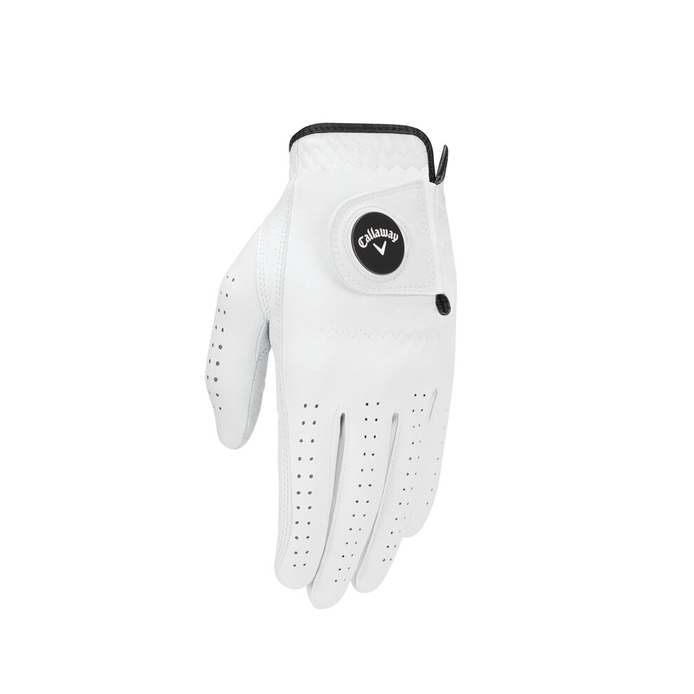 Callaway Women's Opti Flex Glove  White  Small  Worn on Right Hand