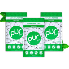 (1 count (Pack of 3)) PUR Gum | Sugar Free Chewing Gum | Made with Xylitol | Vegan, Aspartame Free, Gluten Free & Keto Friendly