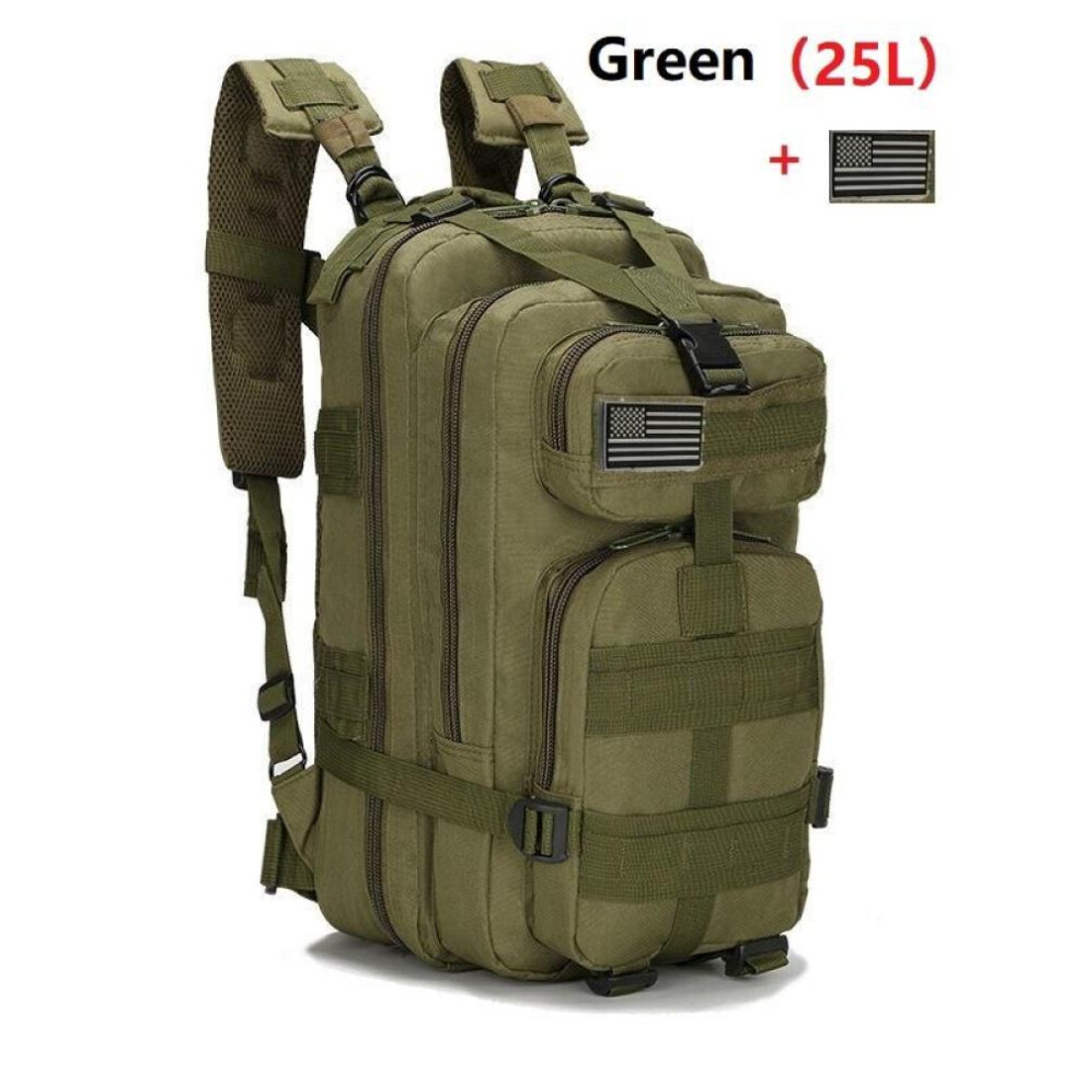 (green, 25L) 25l/50l Waterproof Backpack Outdoor Rucksacks Tactical Sports Camping Hiking Trekking Fishing Hunting Bag