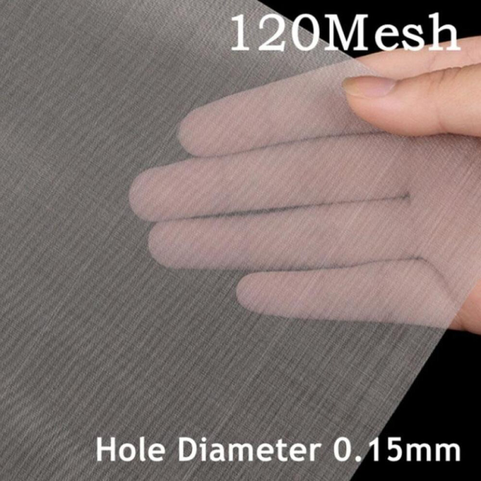 (120Mesh) 4-400mesh 30x30cm Stainless Steel Mesh Filter Mesh Metal Front Repair Fixed Mesh Filter Woven Wire Sieve Plate Screen Filter