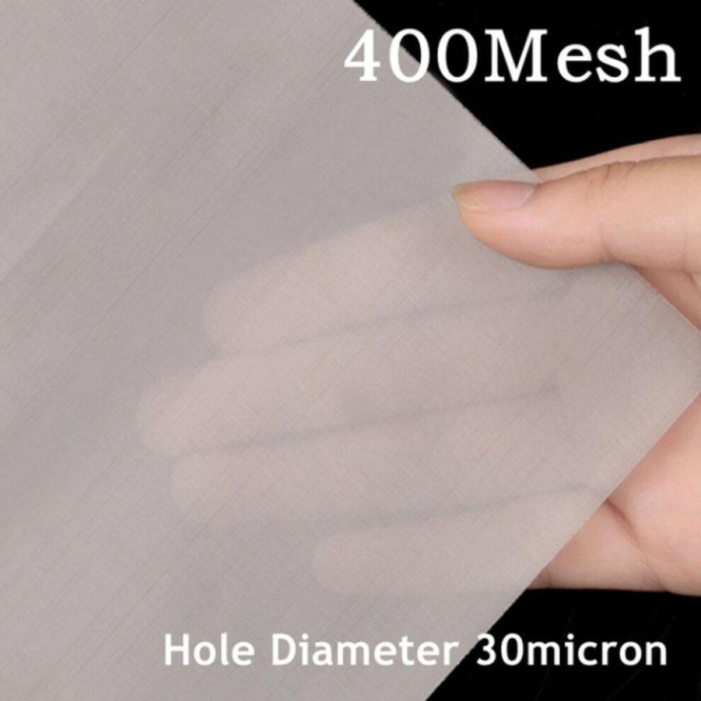 (400Mesh) 4-400mesh 30x30cm Stainless Steel Mesh Filter Mesh Metal Front Repair Fixed Mesh Filter Woven Wire Sieve Plate Screen Filter