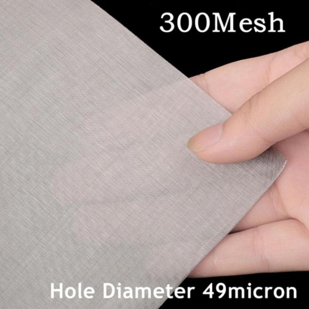 (300Mesh) 4-400mesh 30x30cm Stainless Steel Mesh Filter Mesh Metal Front Repair Fixed Mesh Filter Woven Wire Sieve Plate Screen Filter