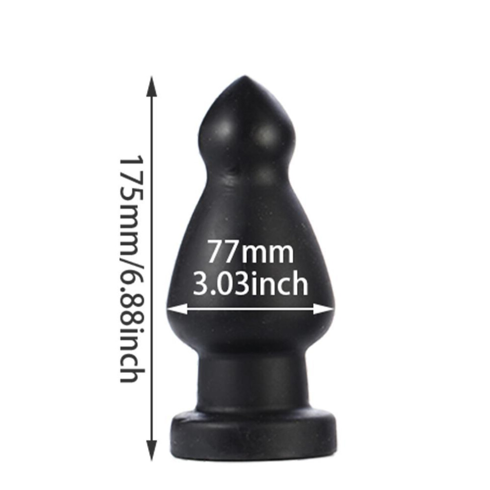 (PX263-Black) Anal Plug Sex Shop Big Butt Plug with Powerful Sucker Female Masturbation Tool Anal Toy Anal Beads Pussy Sex Toys for