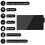 MYLEK (Black ) MYLEK Glass Front Smart Panel Heater 2kW 3