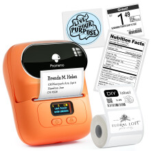 Phomemo Label Printer - M110 Barcode Printer  Upgraded Bluetooth Portable Thermal Label Maker for Product  Address  Small Business  Office  Home for P