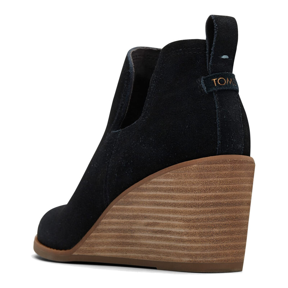 TOMS Womens  Kallie Black Suede Boots