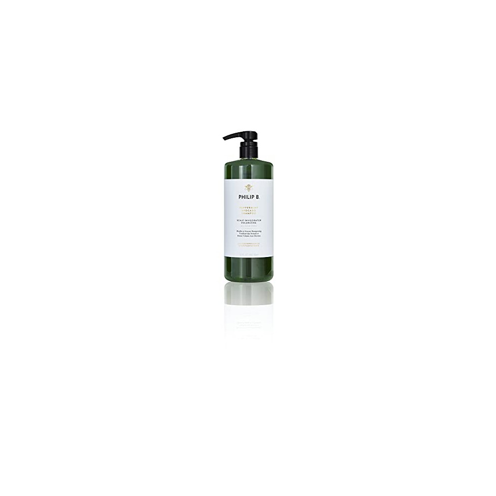 Philip B Pepperment Avocado Shampoo | Volumizing & Clarifying Shampoo Refreshes Scalp and Deep-Cleans Hair  32 oz.