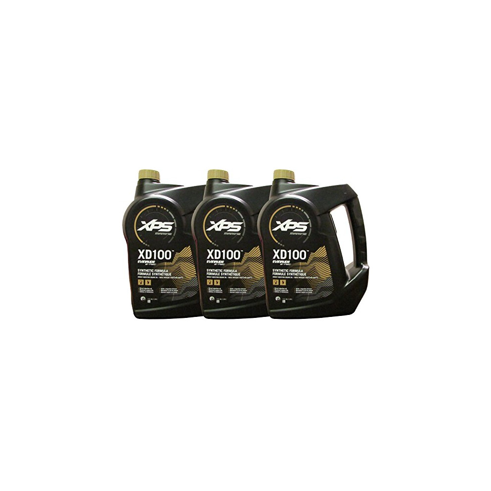 Johnson Evinrude/Omc Xps Marine Xd100 Oil Gallon 3 Pack 779711 0779711 0764357 780848348907