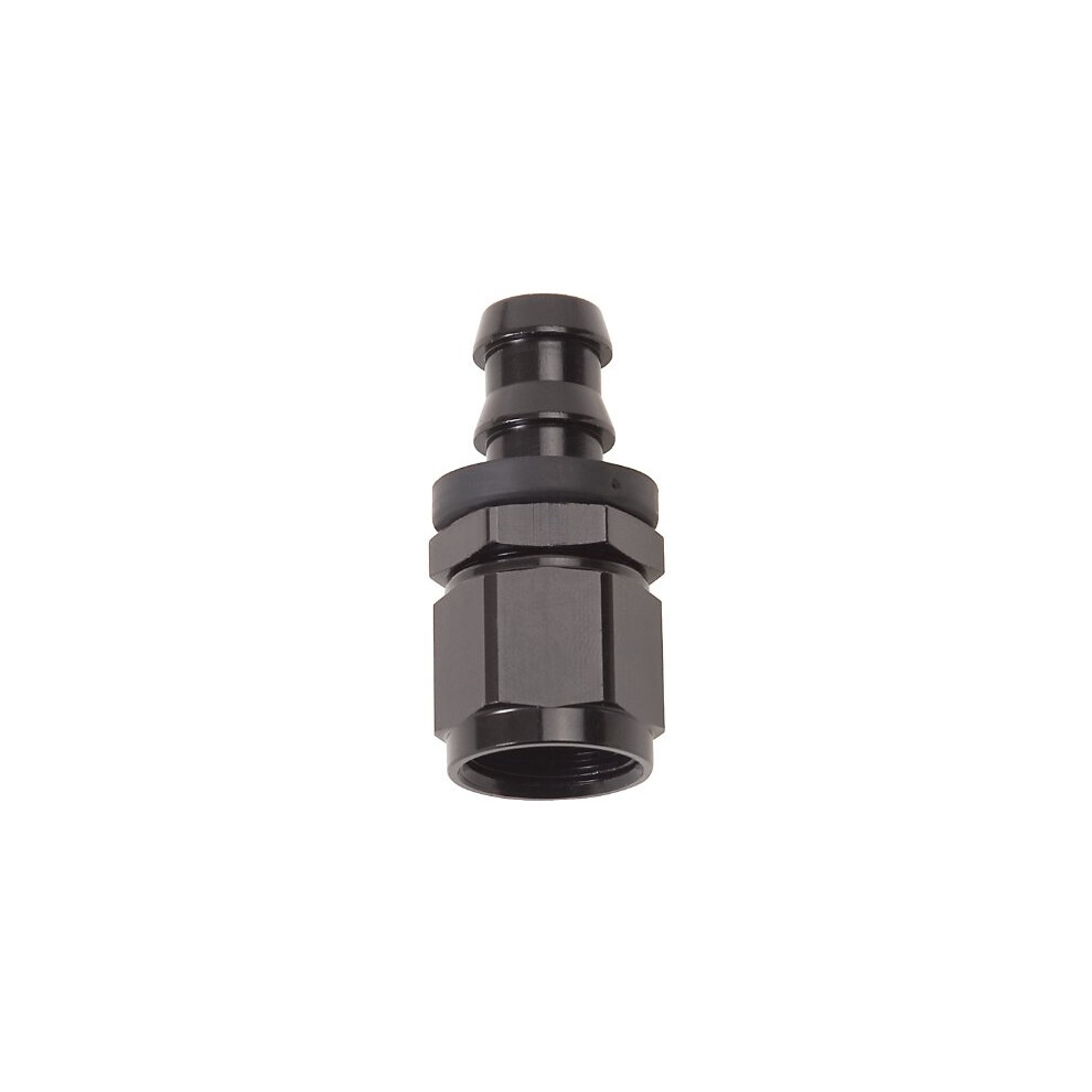 Edelbrock 624013 Hose End Twist Lok Straight -6 Blk Anodized 087133925097