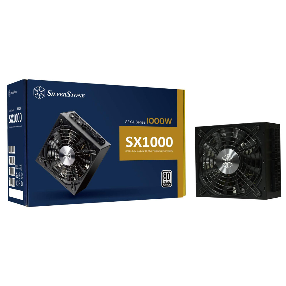 Photos - PSU SilverStone Technology SX1000 Platinum 80 Plus Platinum 1000W Fully Modular SFX-L Power Supply SX1000-LPT-X V1.1 B0919YY7Z6