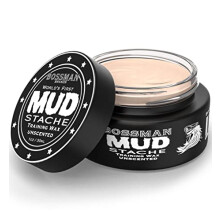 Bossman MUDstache Oscented Mustache Wax för män (1 oz) - Stark 24-timmars hållning, lätt att applicera