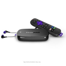 Roku Ultra LT 4K/HDR/HD Streaming Player with Enhanced Voice Remote Ethernet MicroSD with Premium 6FT 4K Ready HDMI Cable Black