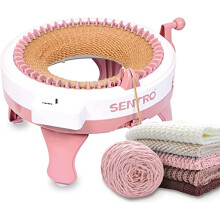 FYgAIN 48 Needles Knitting Machines with Row counter Smart Knitting Round Loom for AdultsKids Knitting Board Rotating Double Knit Loom Machine Kits