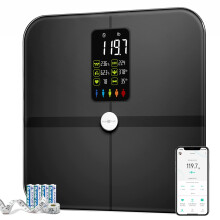 Bscula de grasa corporal Postura Pantalla extra grande Bao digital Bscula de peso inalmbrica Analizador de composicin con frecuencia cardac