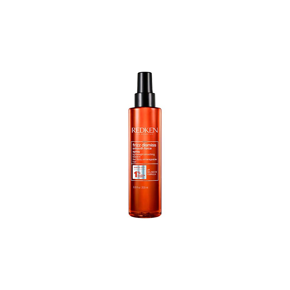 Redken Frizz Dismiss Smooth Force Leave-In Spray Lightweight Anti Frizz Detangling Lotion All Day Frizz control and Smoothness Sulfate Free 68 Fl Oz