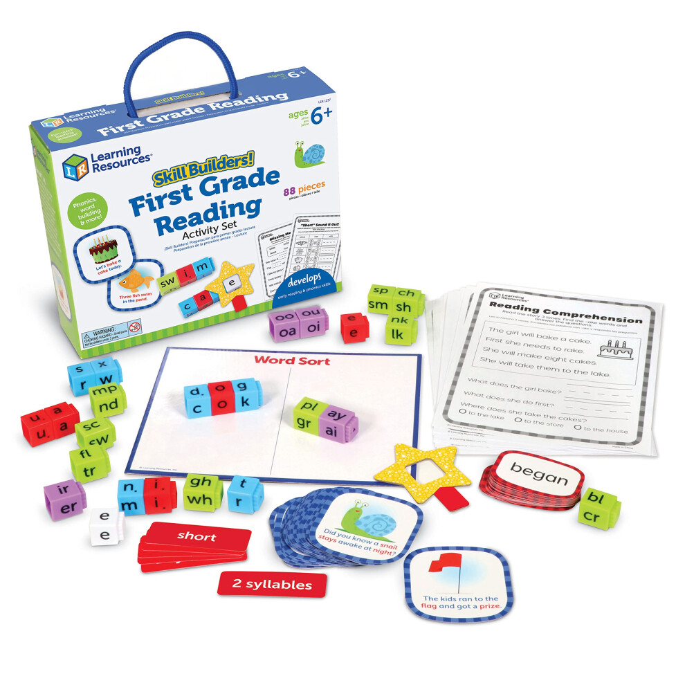 Learning Resources Skill Builders! 1st Grade Reading  Homeschool  Curriculum First Grade  Learning Games  First Grade  Learning Materials  88 Pieces