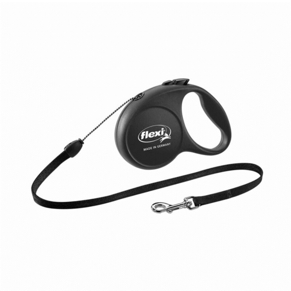 Photos - Dog Clothing Flexi Fun Retractable Dog Leash Small Black Black FUN-S-BK 