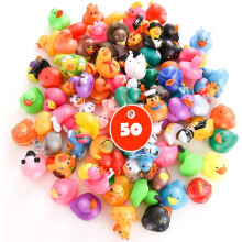Rubber Ducks voor Jeep Ducking 50 Stuks Assorted Rubber Ducks voor Duckies Spellen, Jeep Ducking / Cruise Ships