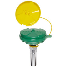 Haws SP65 Axion MSR Testina per lavaggio occhi/viso con flusso direzionale invertito Verde/Giallo/Argento