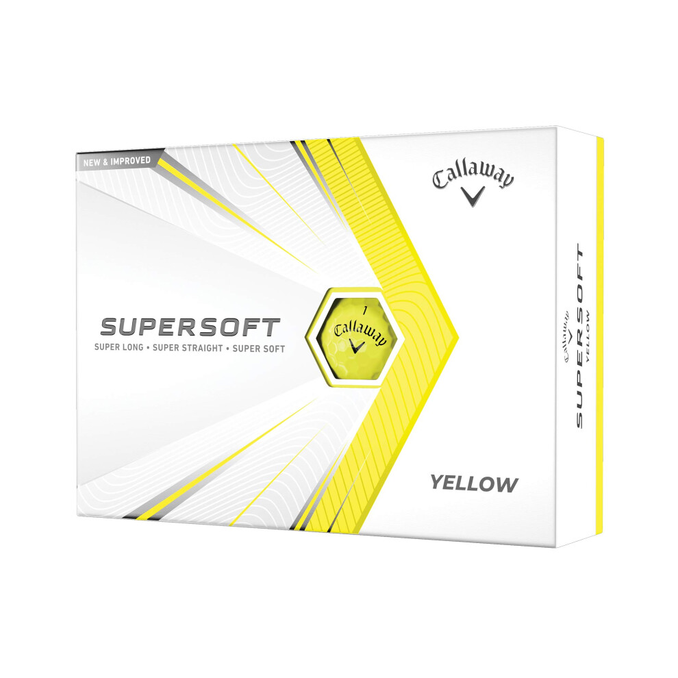 2021 callaway Supersoft golf Balls  Yellow