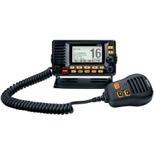 Uniden UM725BK Marine VHF Radio All USA Canada and Int'l. Marine Channels 1Watt/25Watt Transmit Power Largest LCD Screen in Class NOAA Weather C