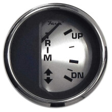 Faria 16016 Spun Silver Trim gauge (MercuryMarinerMercruiserVolvo DPYamaha 2001 and Newer) - 2