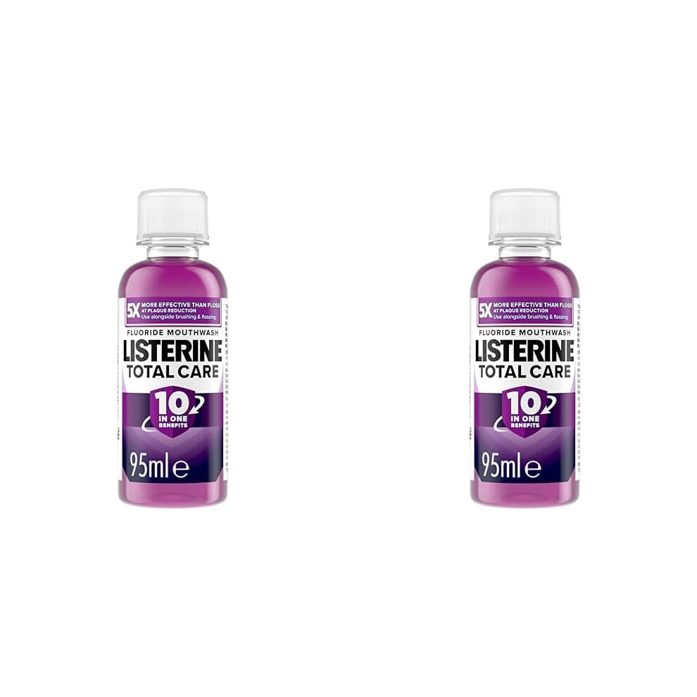 (Listerine Total Care Mouthwash 95ml (Pack of 2)) Listerine Total Care Antibacterial Mouthwash