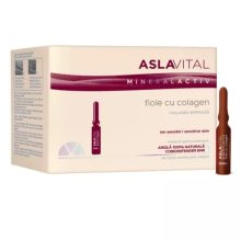 AslaVital MineralActiv Collagen Anti-Wrinkle Ampoules,10 x 2 ml,Farmec