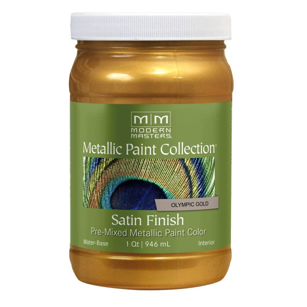 Modern Masters 1 qt ME659 Olympic gold Metallic Paint collection Water-Based Decorative Metallic Paint