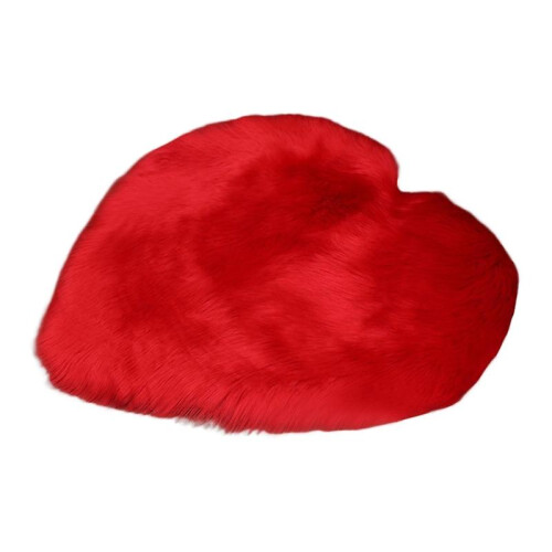 (A, Red) Useful Carpet Different Sizes Love Heart Carpet Rugs