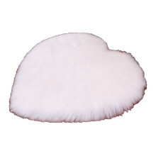 (A, White) Useful Carpet Different Sizes Love Heart Carpet Rugs