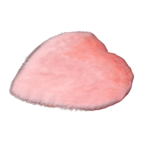 (B, Light Pink) Useful Carpet Different Sizes Love Heart Carpet Rugs