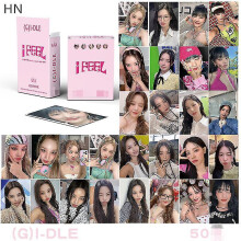 (HN-5-GD) Kpop 55pcs/set Gidle 4th Anniversary Album Yuqi Soyeon Lomo Cards (g)i-dle Girls I Burn Photo Card Minnie Postcard Fans Gift