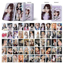 (SD-5-GD) Kpop 55pcs/set Gidle 4th Anniversary Album Yuqi Soyeon Lomo Cards (g)i-dle Girls I Burn Photo Card Minnie Postcard Fans Gift