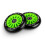 Grüne Räder für Roller 100 mm, 2er-Pack 4
