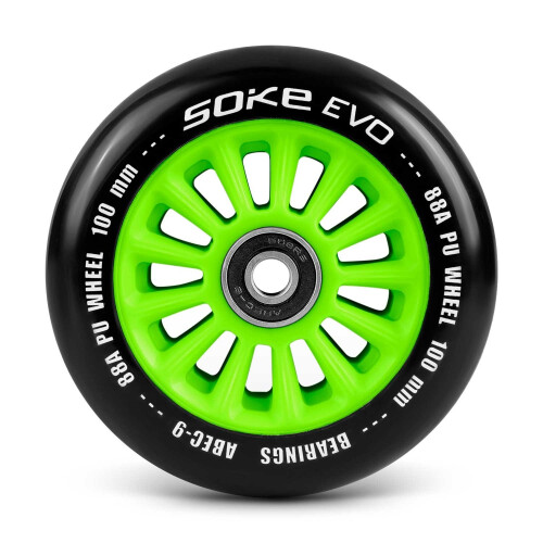 Grüne Räder für Roller 100 mm, 2er-Pack 1
