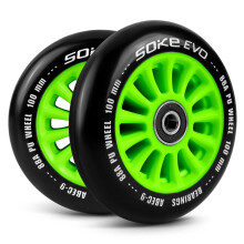 Grüne Räder für Roller 100 mm, 2er-Pack